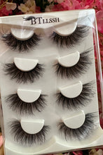 Load image into Gallery viewer, 4 pack mink lashes
